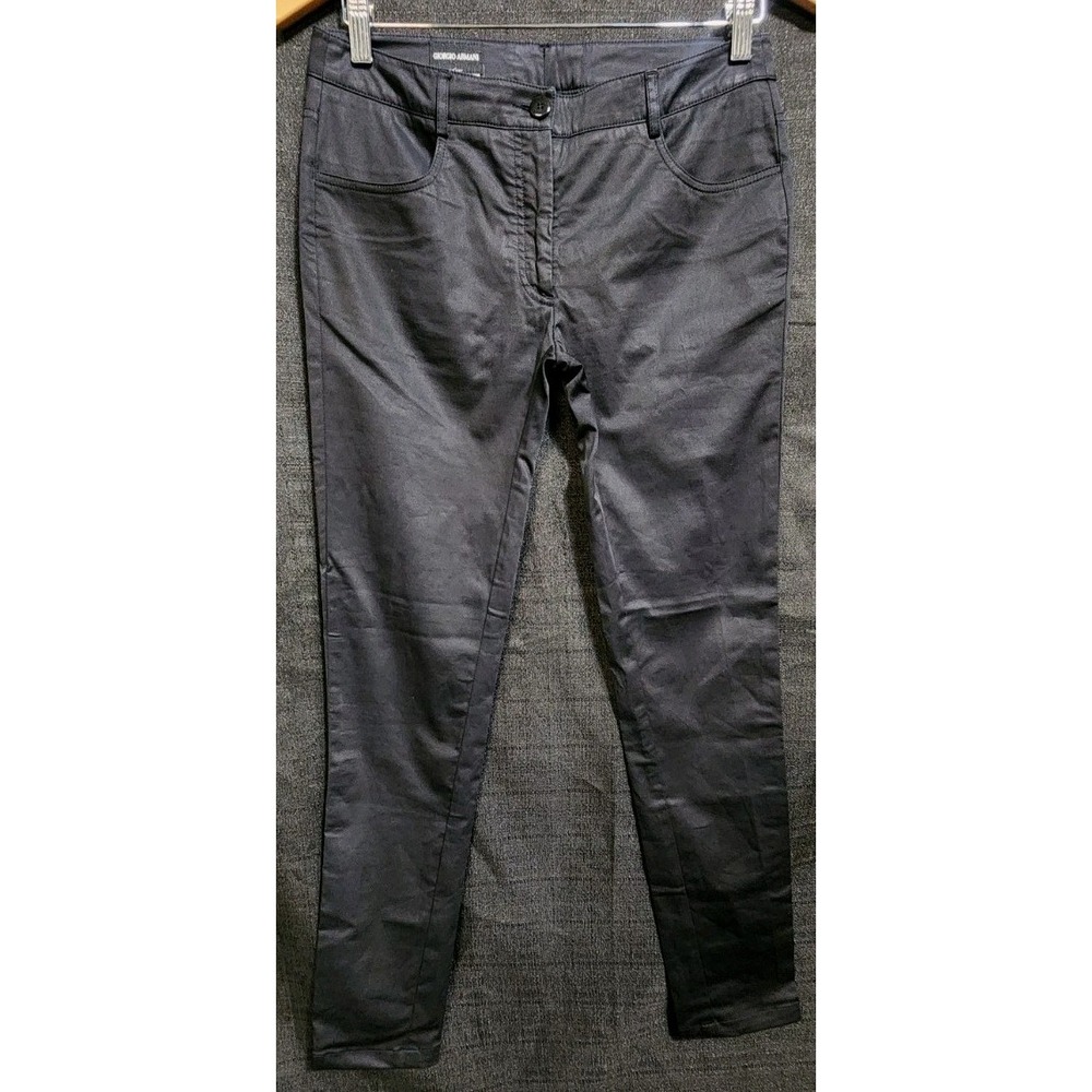 Giorgio Armani Women's Trouser Pants Euro Sz‎ 40 Business Casual Black Skinny